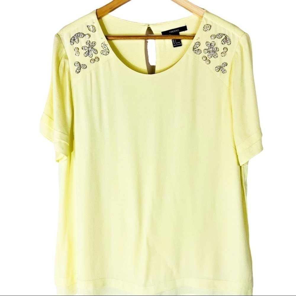 Forever‎ 21 Yellow Blouse